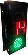 Industrijski digitalni led tajmer EBT100 lanterna fi100 crvena/zelena