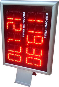 led displej za emitovanje kursa