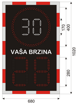 Brzinski displej model EBBR280NN OB