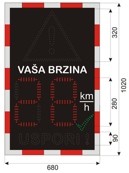Brzinski displej model EBBR280NN ZU