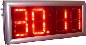 DIGITALNI LED SAT EBS225 DVOSTRANI CRVENI Industrijski digitalni led sat 12