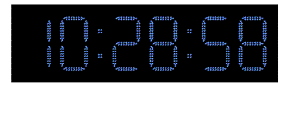 Anim industrial digital led clocks